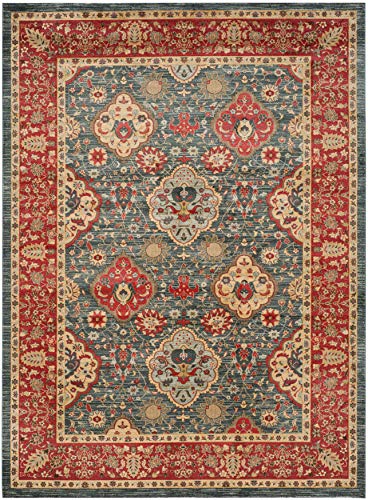 Safavieh Mahal Collection MAH655C Navy and Red Area Rug, 8' x 10'