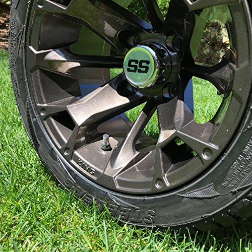 12" BLACKJACK Metallic Bronze Aluminum Wheels and 215/40-12 Low Profile DOT Tires Combo - Set of 4