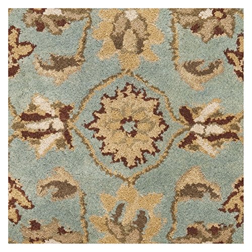 Safavieh HG958 Heritage Area Rug 8'L x 8'W/Square/Blue/Gold