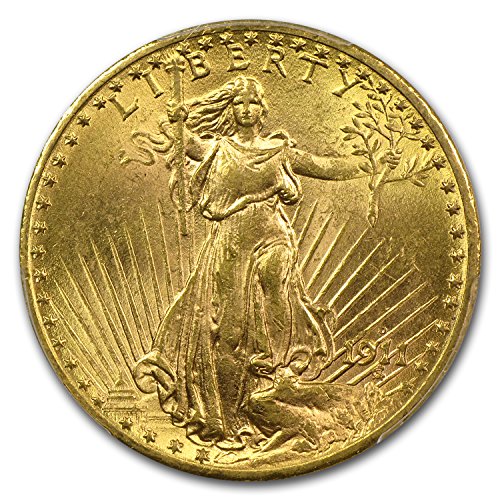 1911 D $20 St. Gaudens Gold Double Eagle MS-63 PCGS G$20 MS-63 PCGS