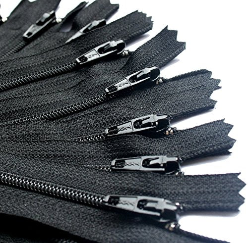 100 YKK Black #3 Skirt and Dress Zipper (60" Inches)
