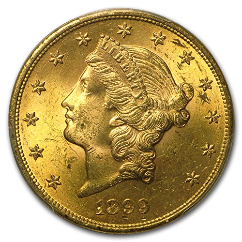 1850-1907 $20 Liberty Gold Double Eagle MS-62 PCGS (Pre-1900) G$20 MS-62 PCGS