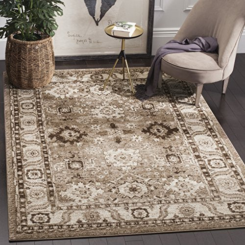 Safavieh Vintage Hamadan Collection VTH214T Oriental Antiqued Taupe Area Rug (9' x 12')