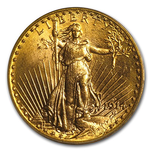 1914 D $20 St. Gaudens Gold Double Eagle MS-64 PCGS G$20 MS-64 PCGS