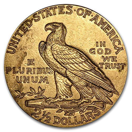 1908-1929 $2.50 Indian Gold Quarter Eagle XF (Random Year) $2.50 Extremely Fine