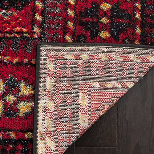 Safavieh Vintage Hamadan Collection VTH213A Red and Multi Area Rug, 9' x 12'