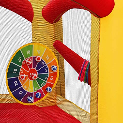 RETRO JUMP Inflatable Windmill Castle Bounce House with Slide Jumper Bouncy Bouncer for Birthday Party Gift