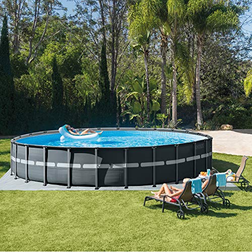 Intex 26' x 52" Ultra Frame Above Ground Swimming Pool Set with Pump and Ladder