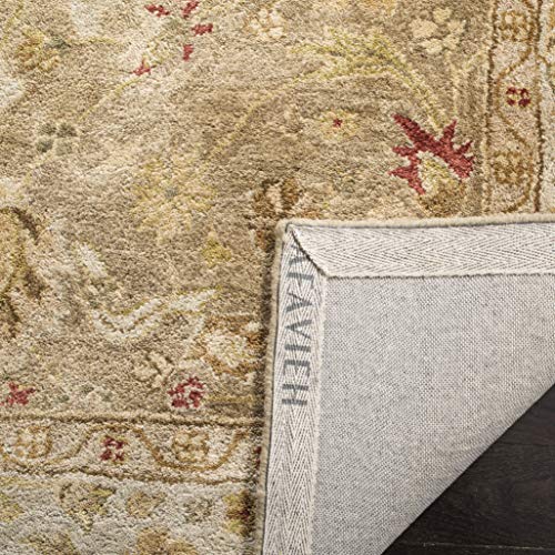 Safavieh Antiquities Collection AT822B Handmade Traditional Oriental Brown and Beige Wool Area Rug (11' x 15')