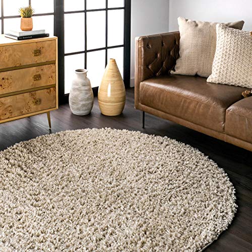 nuLOOM Neva Plush Shag Area Rug, 7' 10" x 10' 10", Beige