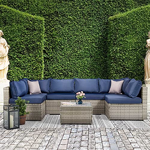 Laurel Canyon Patio Conversation Sets with Cushions Grey