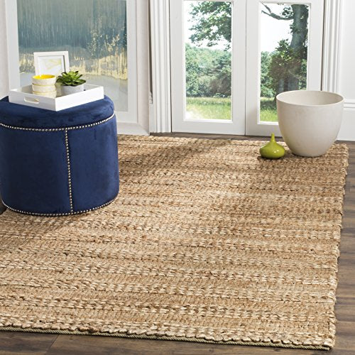 Safavieh Natural Fiber Collection NF212A Hand-woven Jute Area Rug, 9' x 12'