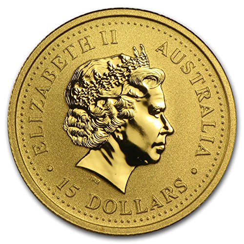 2007 AU Australia 1/10 oz Gold Lunar Pig BU (Series I) Gold Brilliant Uncirculated