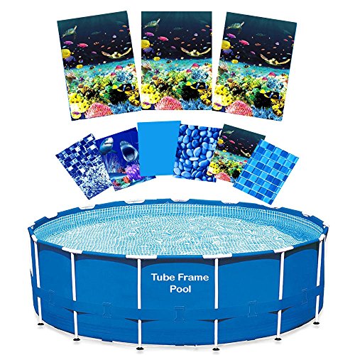 16' Tube Frame Pool Liner Replacement Re-Lining Kit (Turtle Bay)