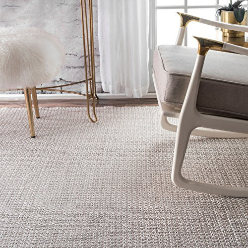 nuLOOM Lorretta Hand Loomed Area Rug, 8' x 10', Taupe